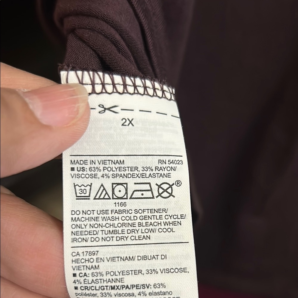 Old Navy 2X Purple Boxy Crop Tank Top - Picture 5 of 6